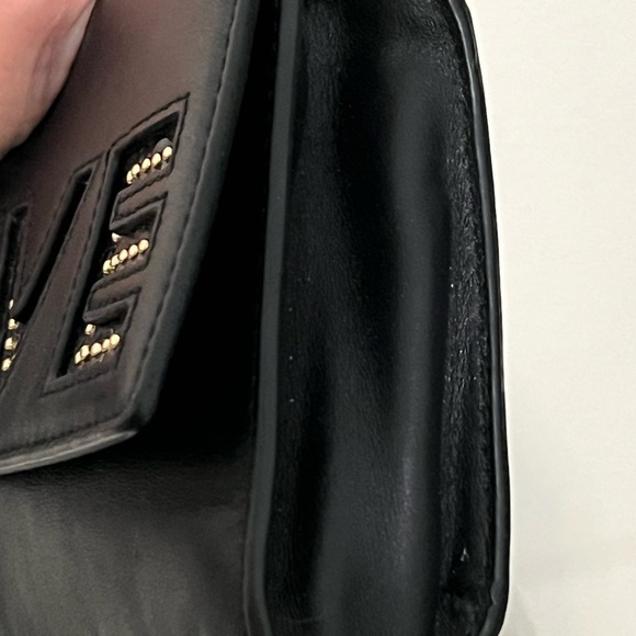 Michael Kors Black and Gold Studded LOVE Crossbody NWOT - Picture 5 of 10